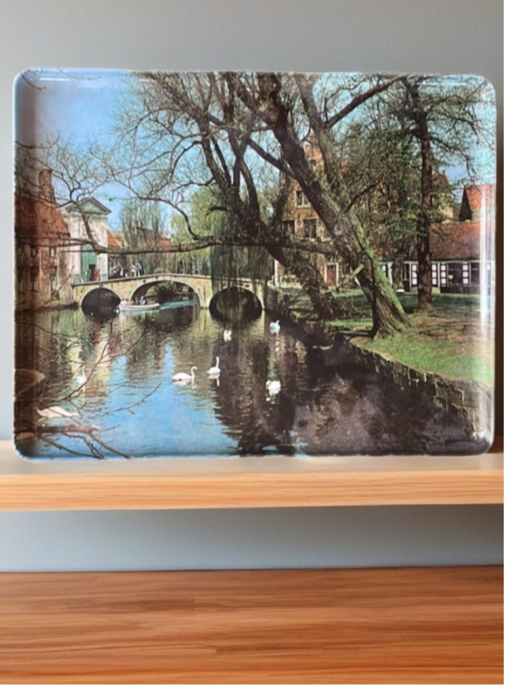 Vintage melamine Tray beautiful scenery- Italy